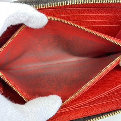 Louis Vuitton Long Wallet Monogram Zippy Wallet M41896 Brown Coquelicot Ladies