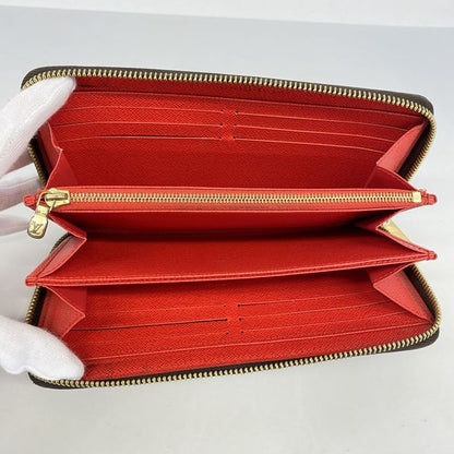 Louis Vuitton Long Wallet Monogram Zippy Wallet M41896 Brown Coquelicot Ladies