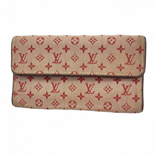 Louis Vuitton Trifold Long Wallet Monogram Mini Porte Trésor International
