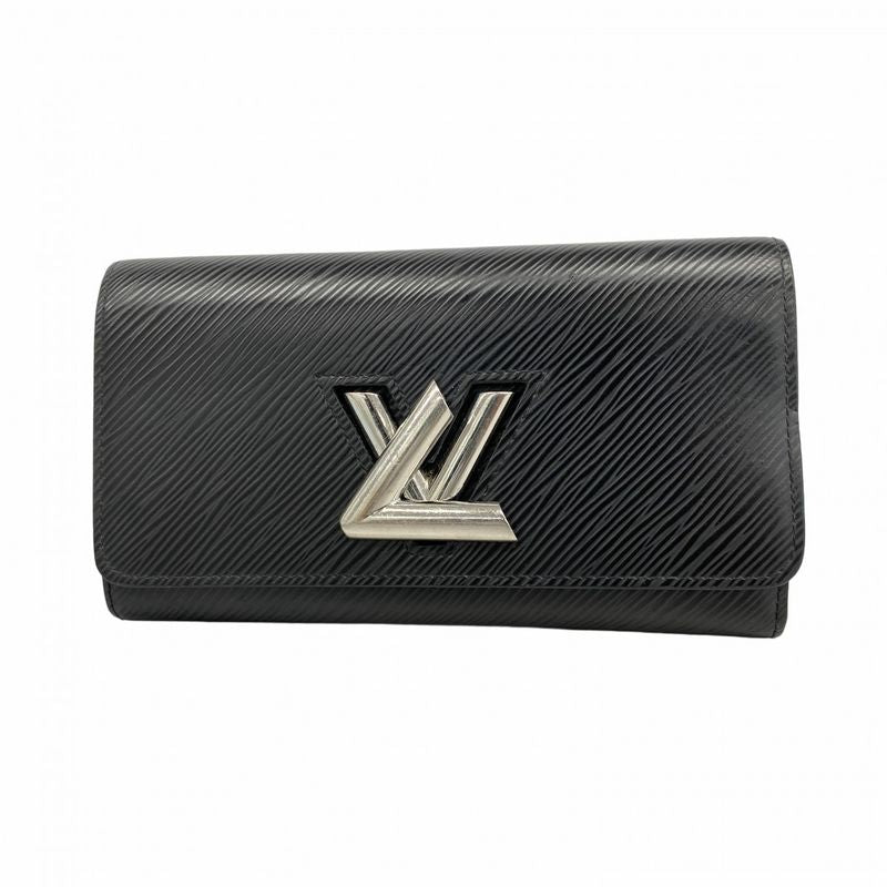 Louis Vuitton Epi Portefeuille Twist Long Wallet M68309 Noir Black Women
