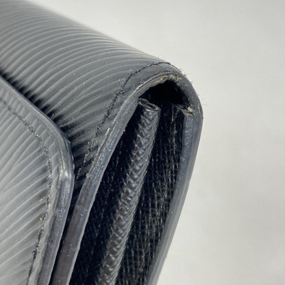 Louis Vuitton Epi Portefeuille Twist Long Wallet M68309 Noir Black Women