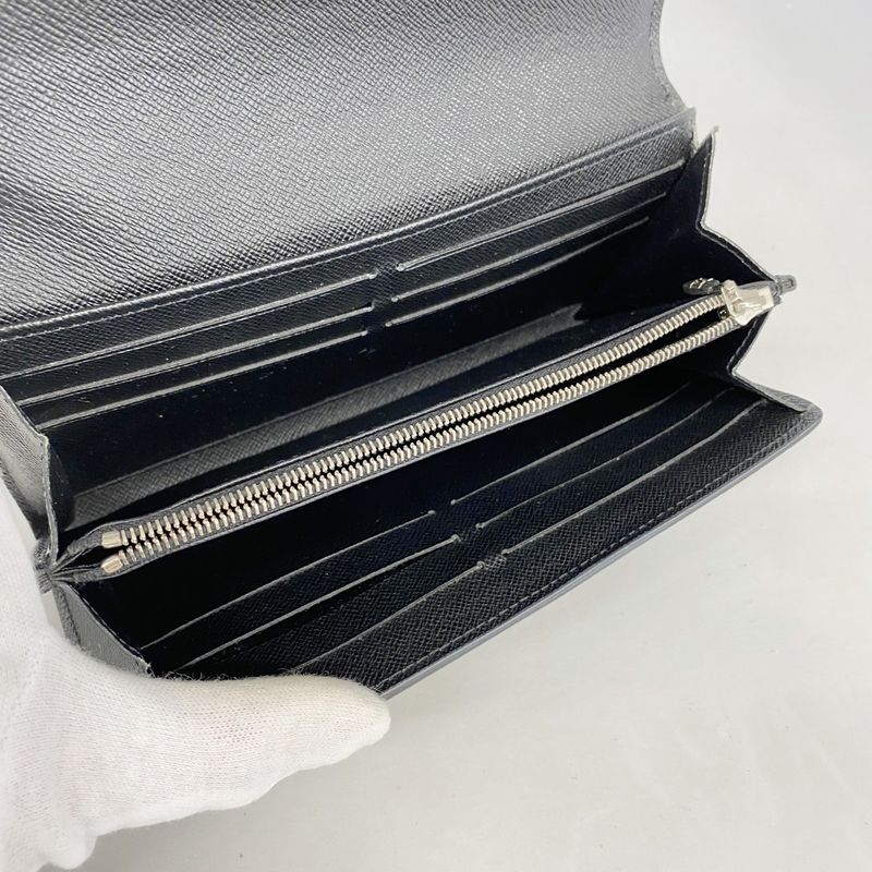 Louis Vuitton Epi Portefeuille Twist Long Wallet M68309 Noir Black Women