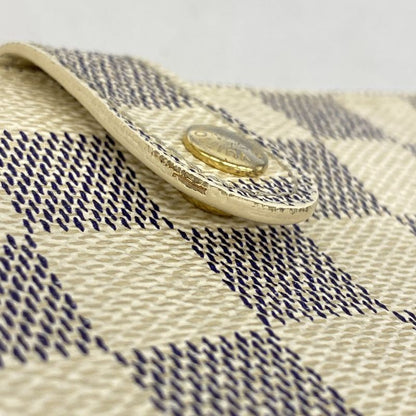 Louis Vuitton Wallet Damier Azure Portefeuille Viennois N61676 White Ladies