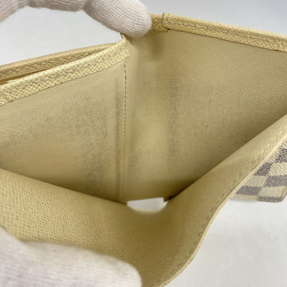 Louis Vuitton Wallet Damier Azure Portefeuille Viennois N61676 White Ladies