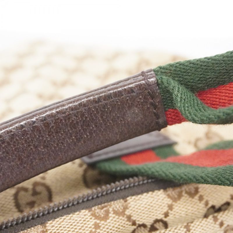 Gucci Tote Bag GG Canvas/sherry Line 131230 Canvas Brown Silver Hardware Women