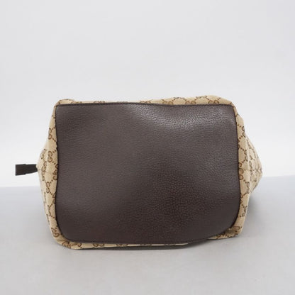 Gucci Tote Bag GG Canvas/sherry Line 131230 Canvas Brown Silver Hardware Women