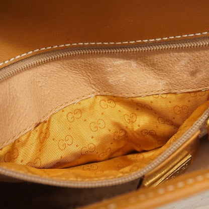 Gucci Shoulder Bag Micro GG Sherry Line 001 116 PVC Beige Gold Hardware Women