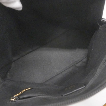 Gucci Handbag Bamboo 000 2122 0290 Leather Black Chien Pan Gold Hardware Women