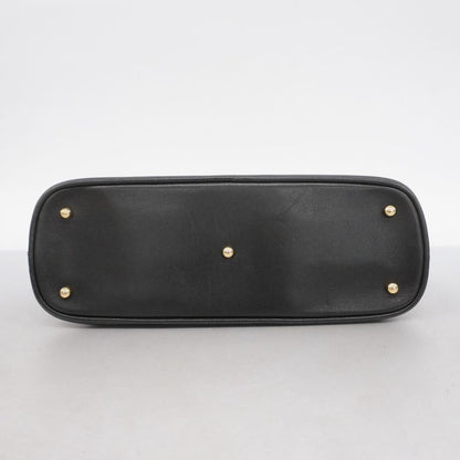 Gucci Handbag Bamboo 000 2122 0290 Leather Black Chien Pan Gold Hardware Women