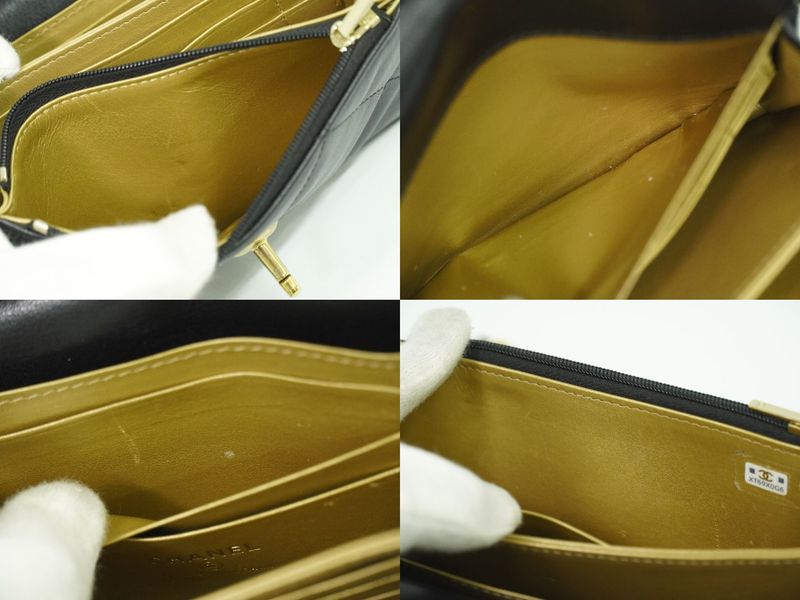 Authentic Chanel Coco Mark Matelasse Mini Flap Chain Shoulder Bag Pochette