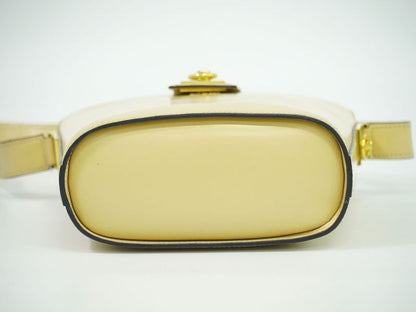 Authentic Celine Leather Shoulder Bag Pochette Beige Bag Pre-owned [follow-up