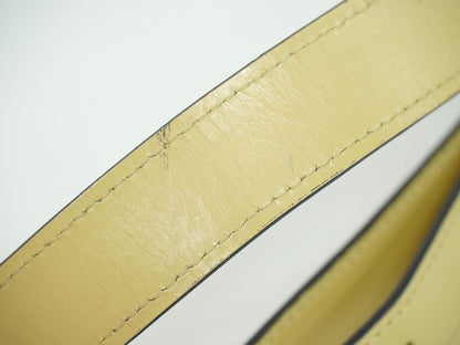 Authentic Celine Leather Shoulder Bag Pochette Beige Bag Pre-owned [follow-up