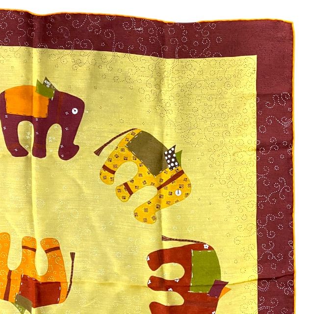 Hermes Scarf Carre 70 La Ronde Des Elephants Ronde Des Elephants Elephant Logo