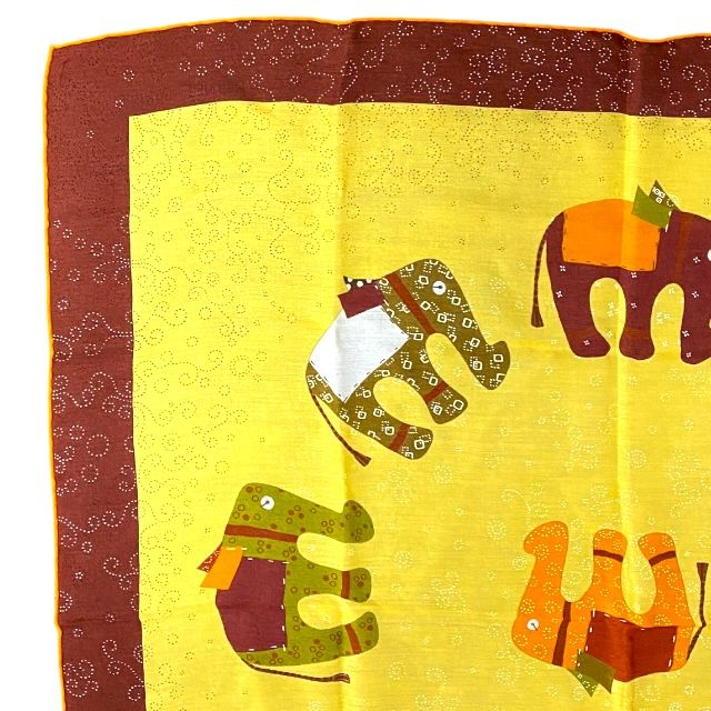 Hermes Scarf Carre 70 La Ronde Des Elephants Ronde Des Elephants Elephant Logo