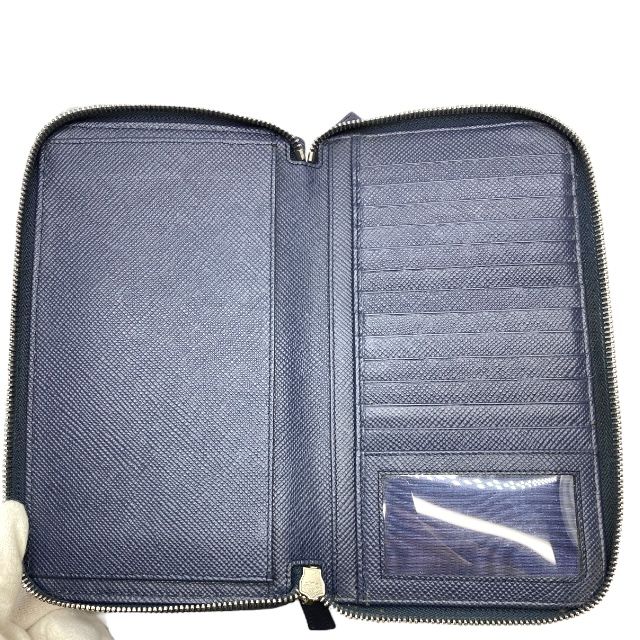 Prada 2ml303 Wallet Long Wallet Travel Case Long Wallet Organizer W Zip Round