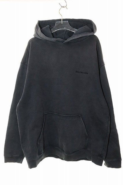 Balenciaga LOGO Hoodie Medium FIT M 600583 Tlvb8 Logo Hoodie Medium Fit