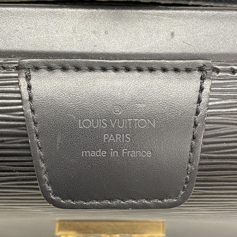 SALE Louis Vuitton Briefcase Epi Serviette Fermoire M54352 Noir Black Men's