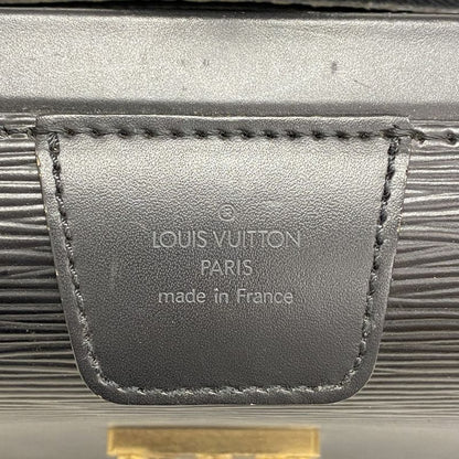 SALE Louis Vuitton Briefcase Epi Serviette Fermoire M54352 Noir Black Men's