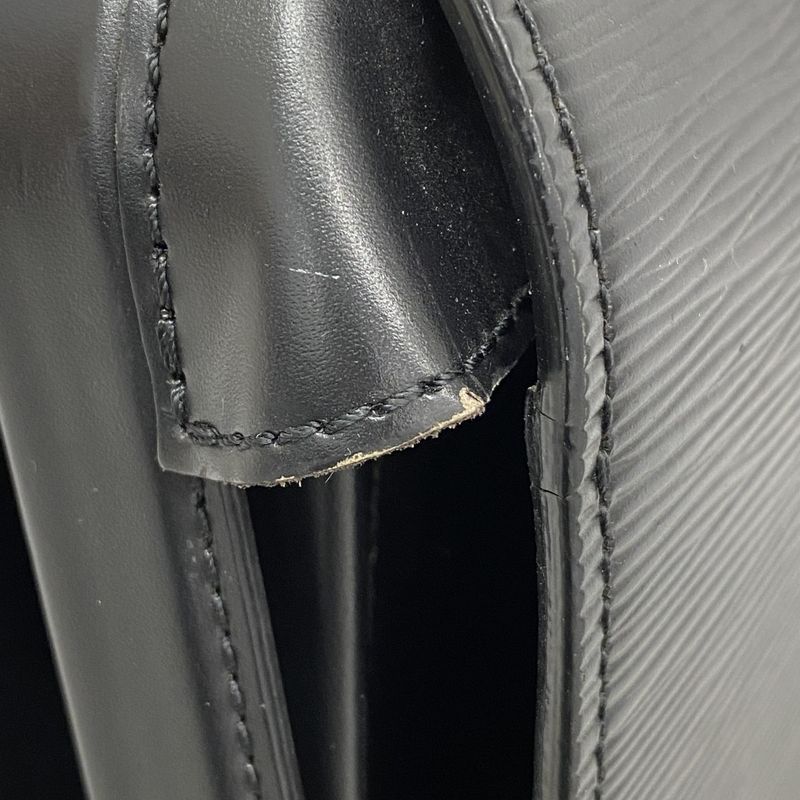 SALE Louis Vuitton Briefcase Epi Serviette Fermoire M54352 Noir Black Men's