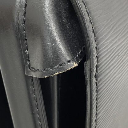 SALE Louis Vuitton Briefcase Epi Serviette Fermoire M54352 Noir Black Men's