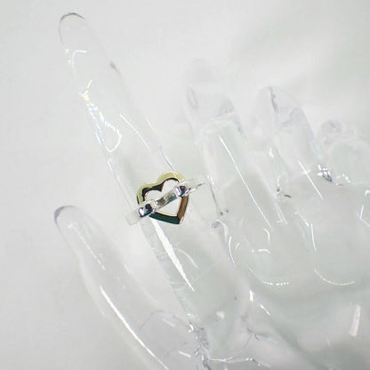 Tiffany & Co / 925 / 750yg / Heart / Ring / #8 / J86-12