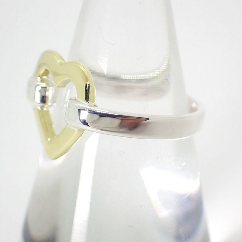 Tiffany & Co / 925 / 750yg / Heart / Ring / #8 / J86-12