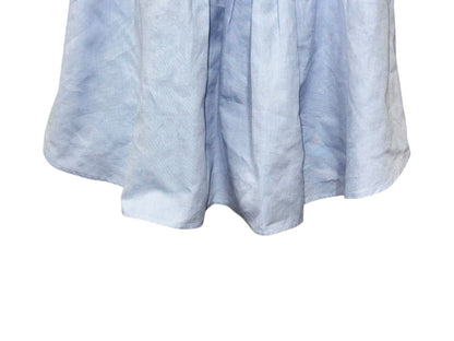 Dior Long Sleeve Dress Blue Cotton — view 6