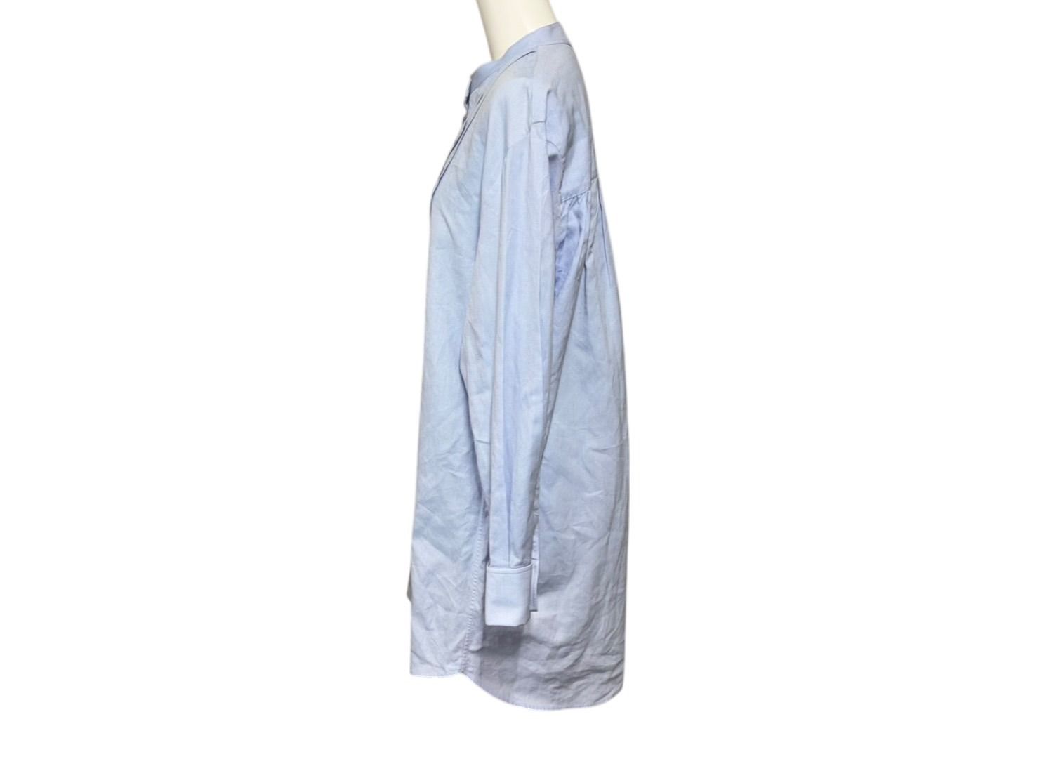 Dior Long Sleeve Dress Blue Cotton — view 3