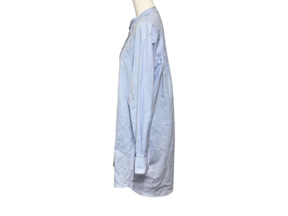 Dior Long Sleeve Dress Blue Cotton — view 3