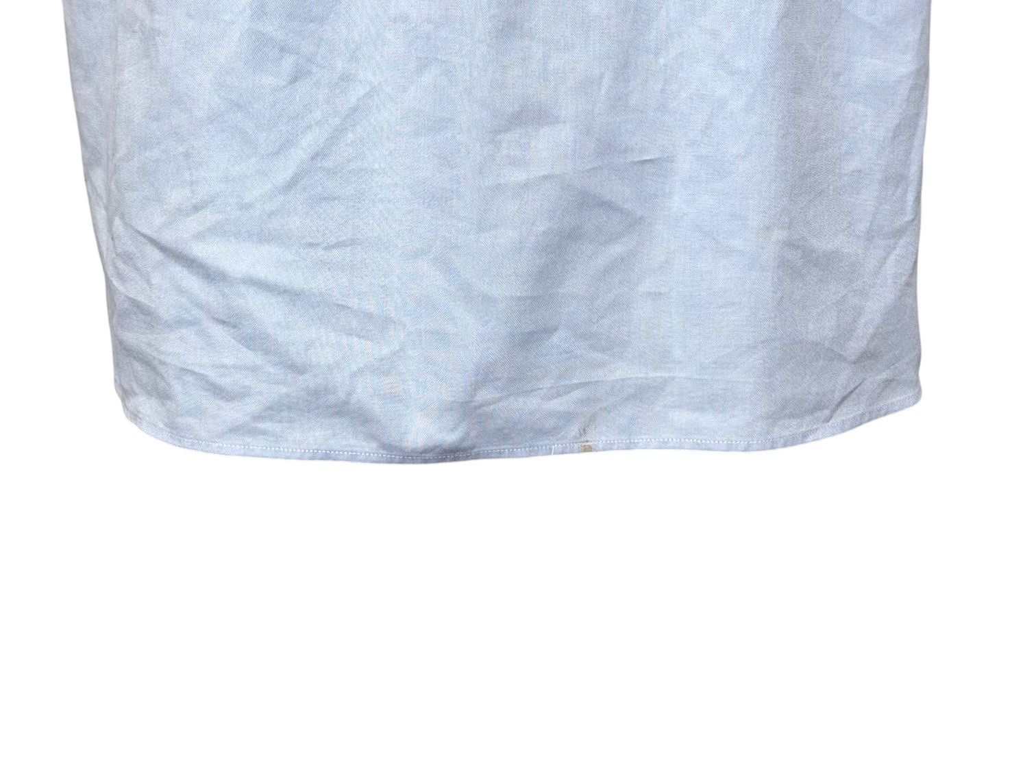 Dior Long Sleeve Dress Blue Cotton — view 7