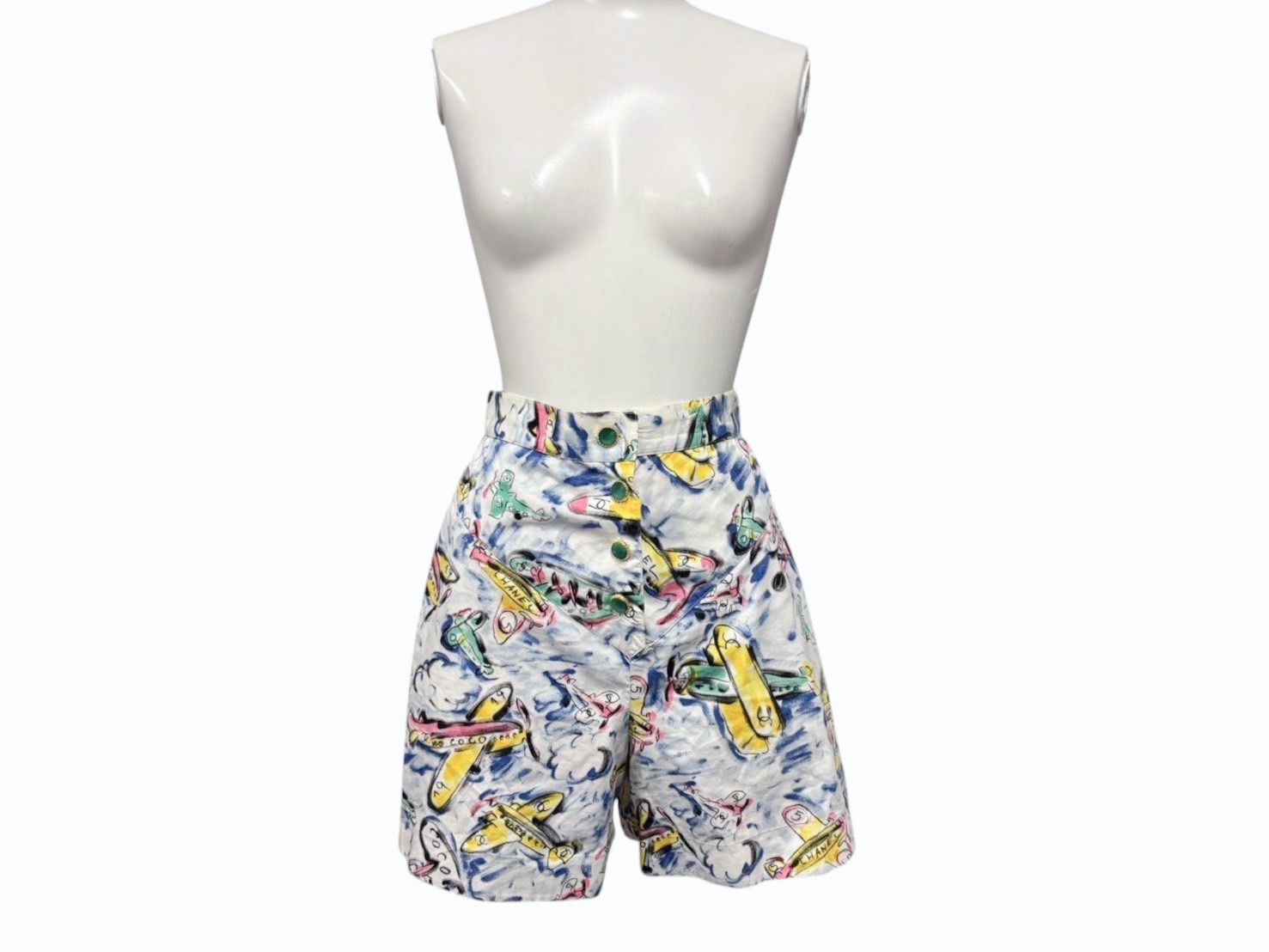 Chanel Shorts Air Line Airplane CC Logo Multicolor 16SS