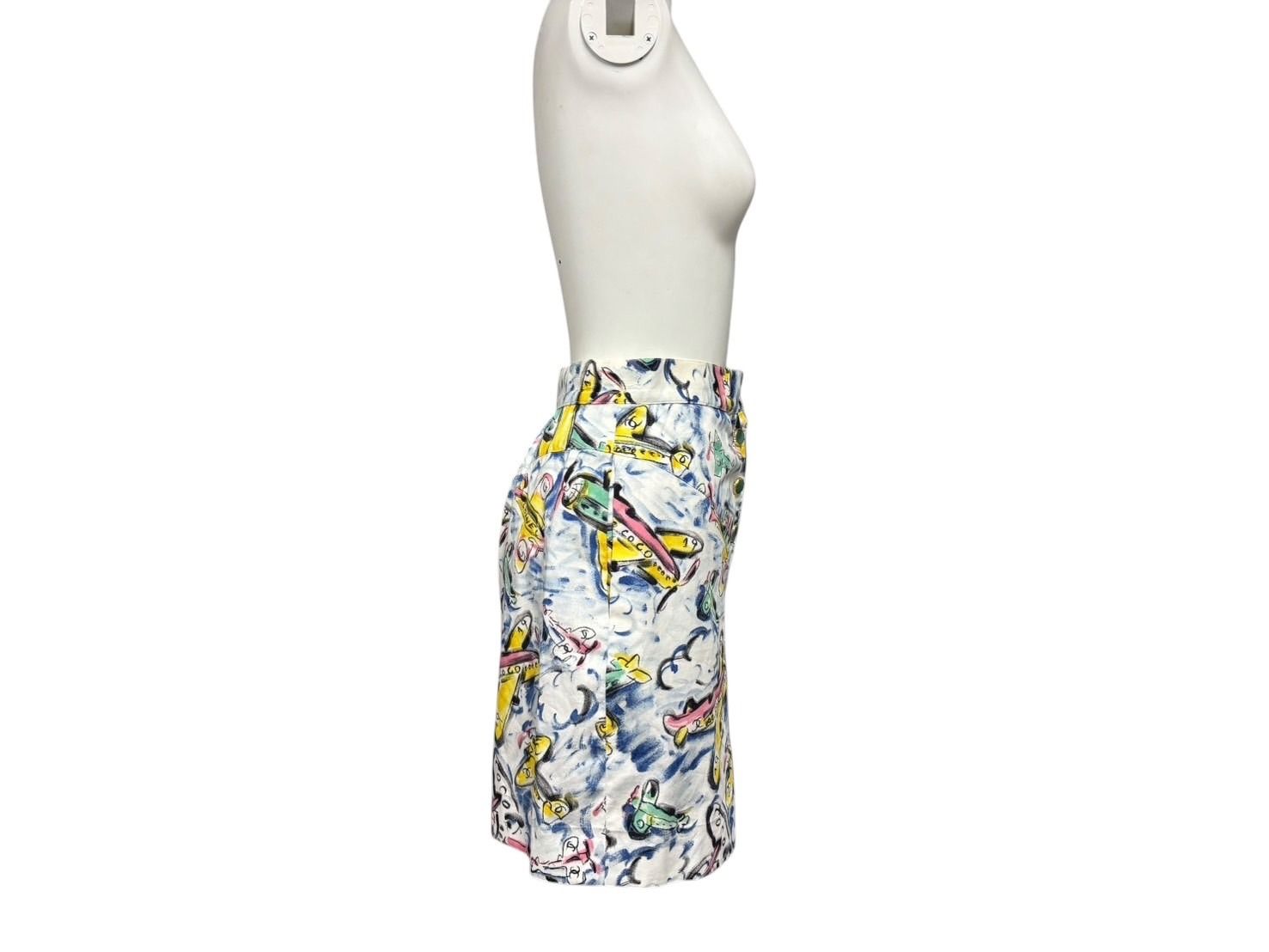 Chanel Shorts Air Line Airplane CC Logo Multicolor 16SS — view 3