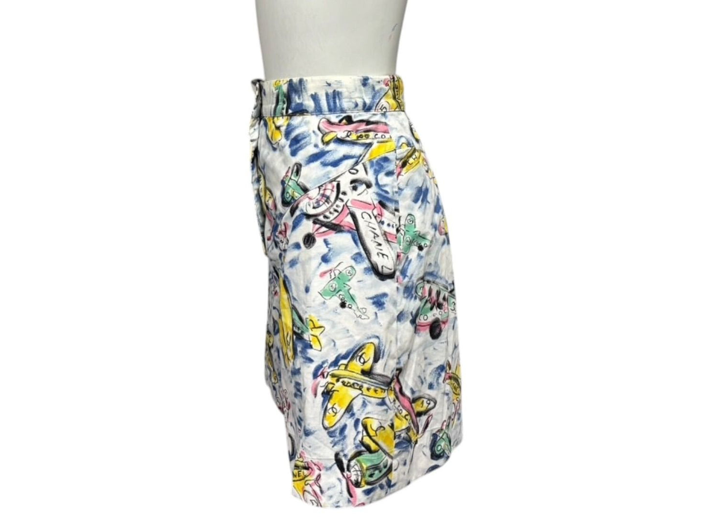 Chanel Shorts Air Line Airplane CC Logo Multicolor 16SS — view 6
