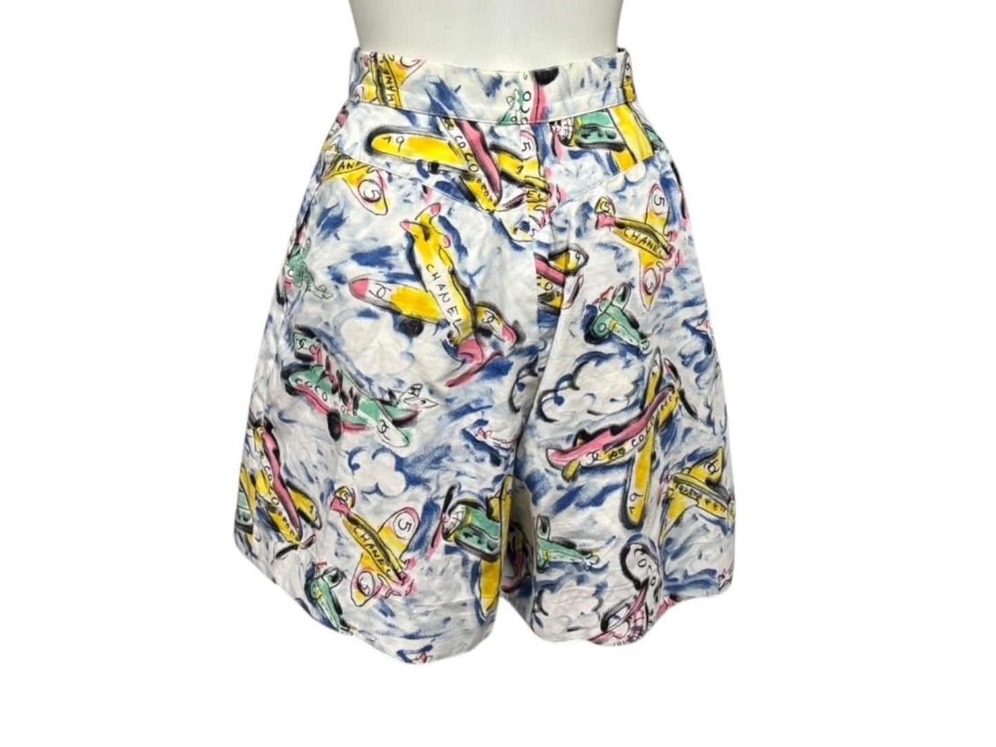 Chanel Shorts Air Line Airplane CC Logo Multicolor 16SS — view 4