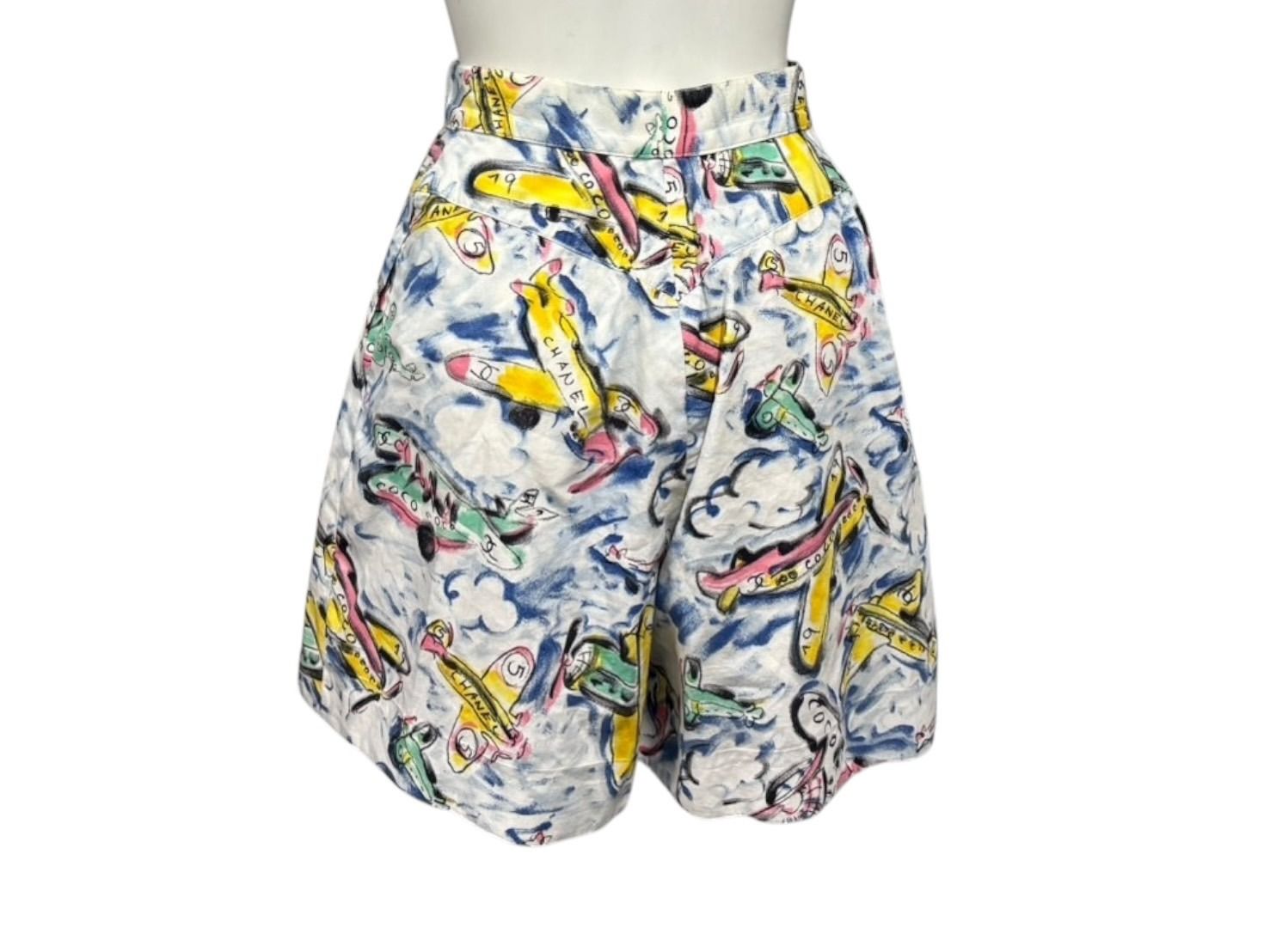 Chanel Shorts Air Line Airplane CC Logo Multicolor 16SS — view 4