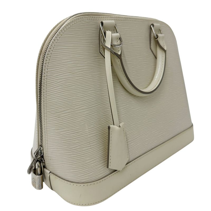 Louis Vuitton Bag Women's Branded Handbag Epi Leather Alma Ivoire M4030j White