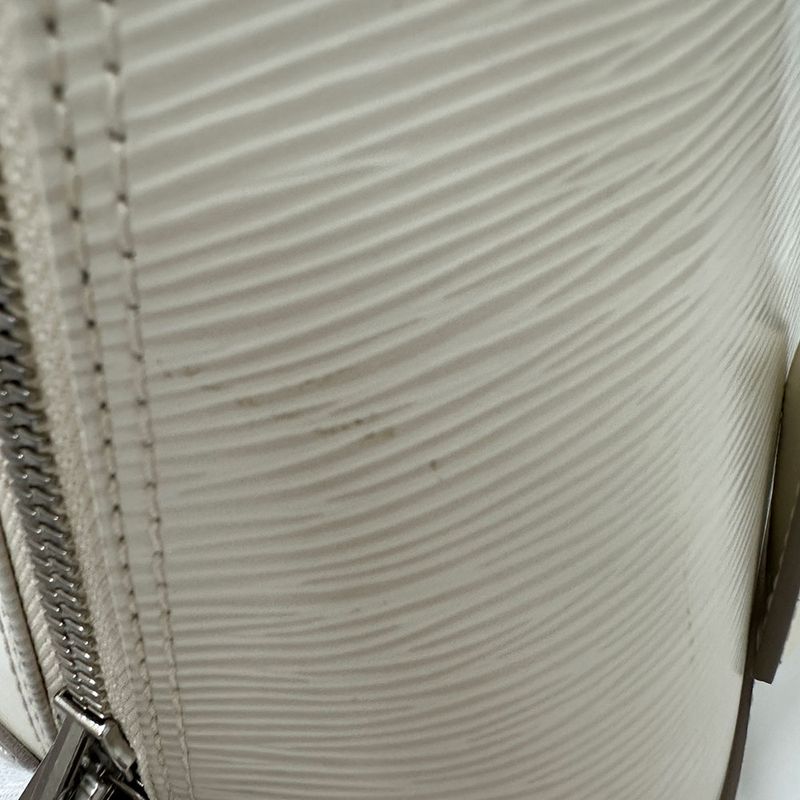 Louis Vuitton Bag Women's Branded Handbag Epi Leather Alma Ivoire M4030j White