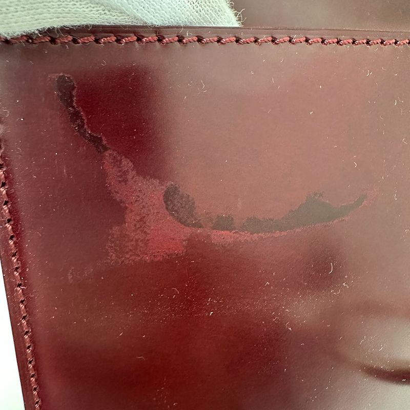Cartier Bag Women's Brand Handbag Patent Leather Panther Bordeaux Stylish