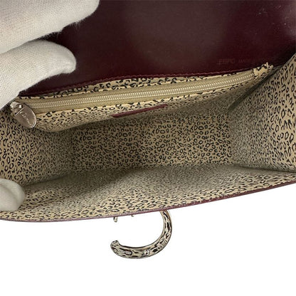 Cartier Bag Women's Brand Handbag Patent Leather Panther Bordeaux Stylish