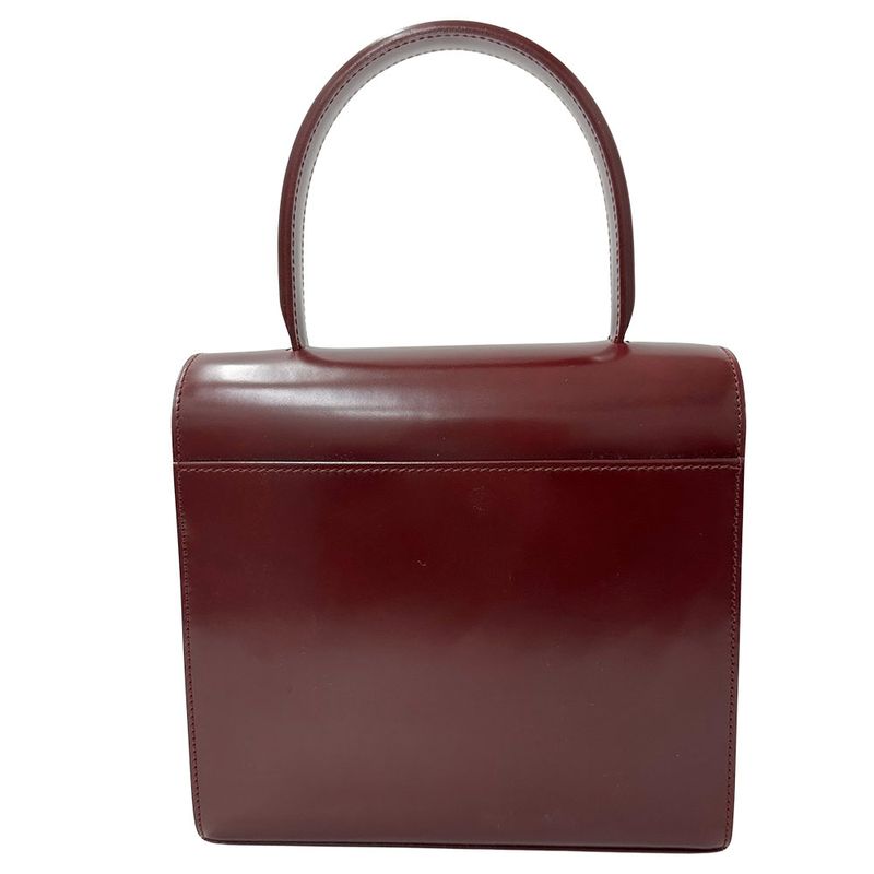 Cartier Bag Women's Brand Handbag Patent Leather Panther Bordeaux Stylish