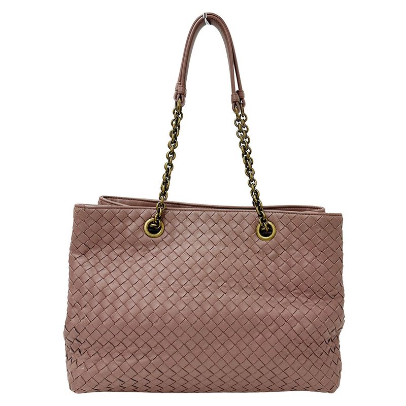 Bottega Venetaveneta Bag Women's Brand Intrecciato Tote Leather Dusty Pink