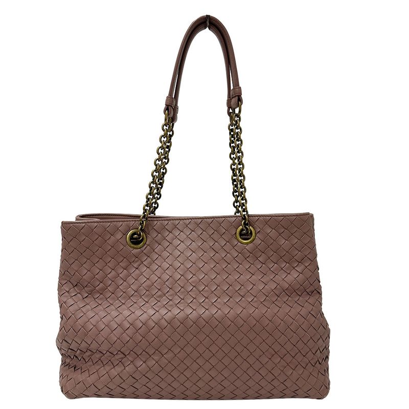 Bottega Venetaveneta Bag Women's Brand Intrecciato Tote Leather Dusty Pink