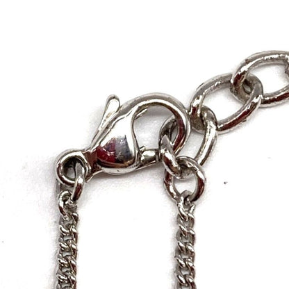 Christian Dior Necklace Logo Silver Ladies Accessories Pre-Owned 006480