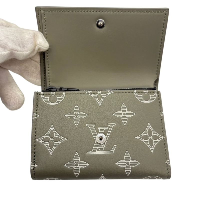 3477 Louis Vuitton Wallet Trifold M13216 Victor Wallet LV Monogram Shadow Olive