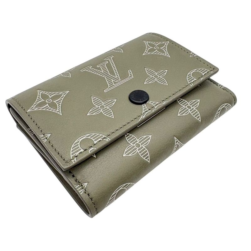 3477 Louis Vuitton Wallet Trifold M13216 Victor Wallet LV Monogram Shadow Olive