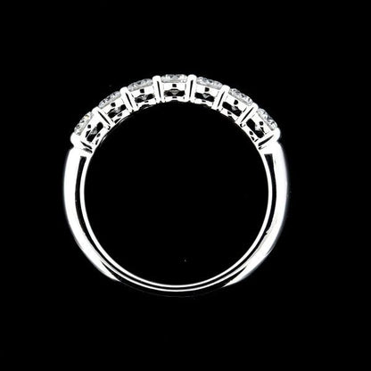 Tiffany & Co Embrace Band Ring Diamond 7P 9 Pt950