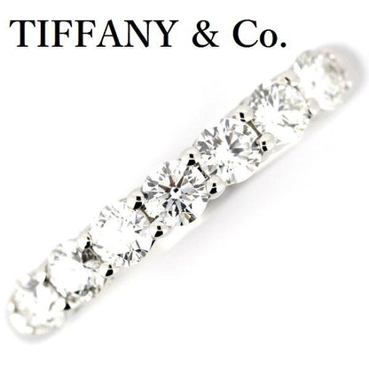 Tiffany & Co Embrace Band Ring Diamond 7P 9 Pt950