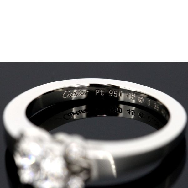 Cartier Ballerina Diamond 035ct E-vvs2-3ex Ring #45