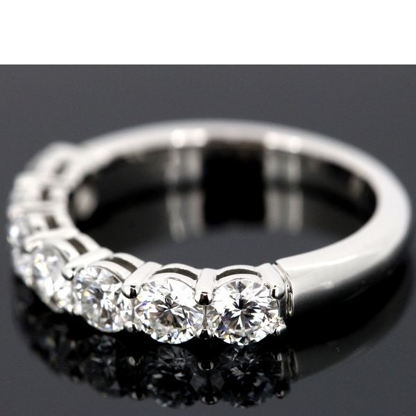 Tiffany & Co Embrace Band Ring With Diamonds 7P 34mm (013in) Pt950 Size 65