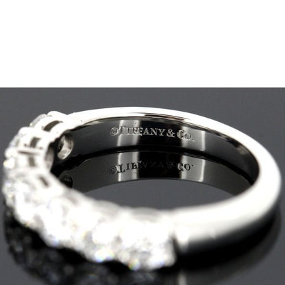 Tiffany & Co Embrace Band Ring With Diamonds 7P 34mm (013in) Pt950 Size 65